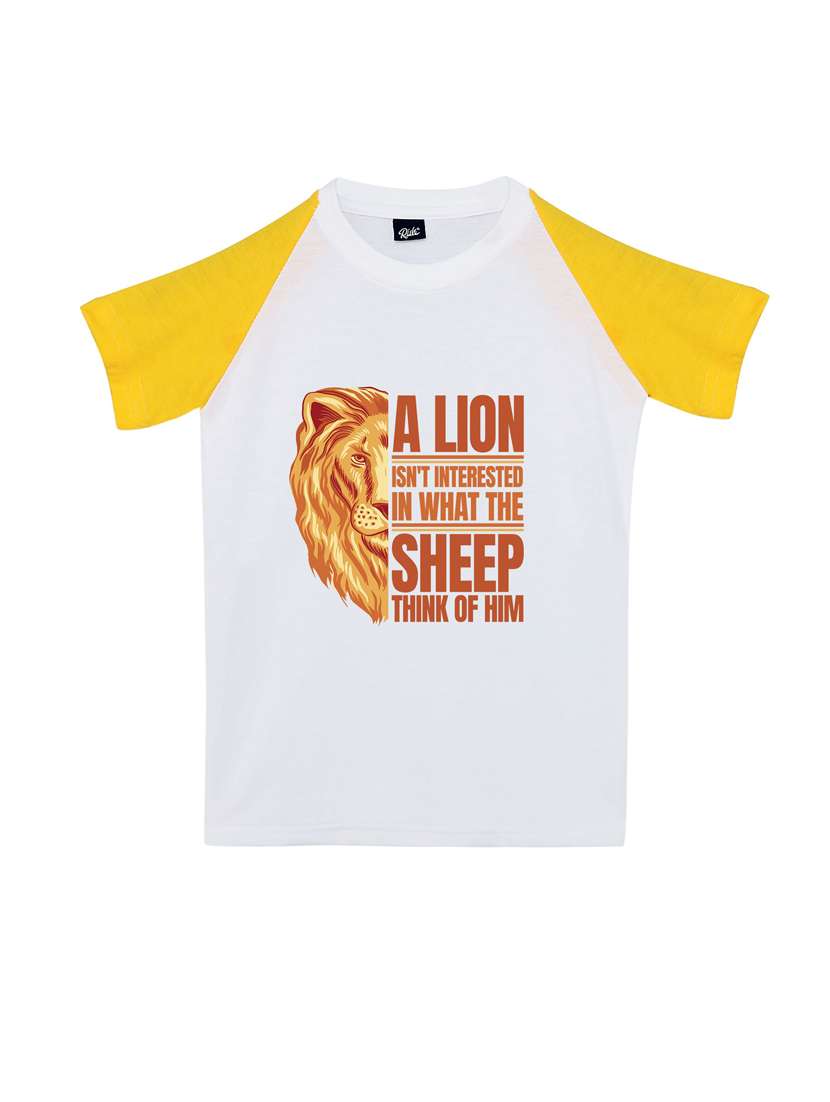 boys printed round neck t-shirt