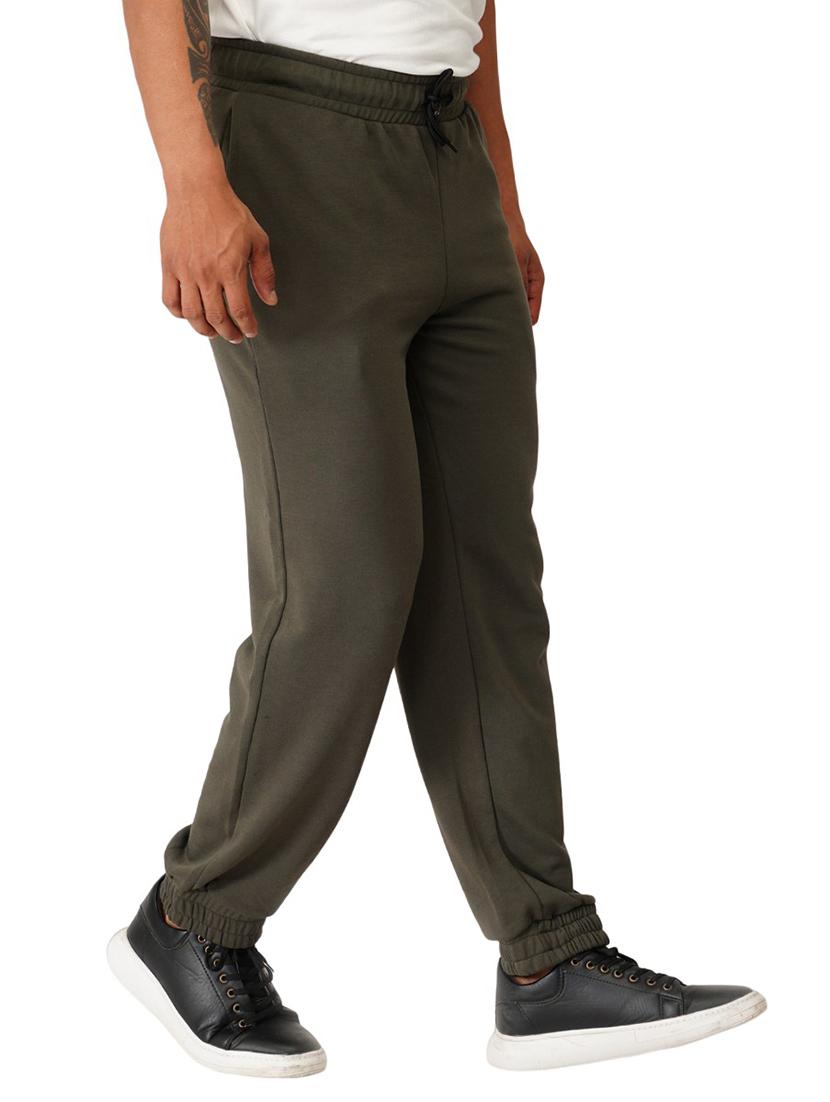 grey solid regular fit jogger - 19980053 - Standard Image - 2