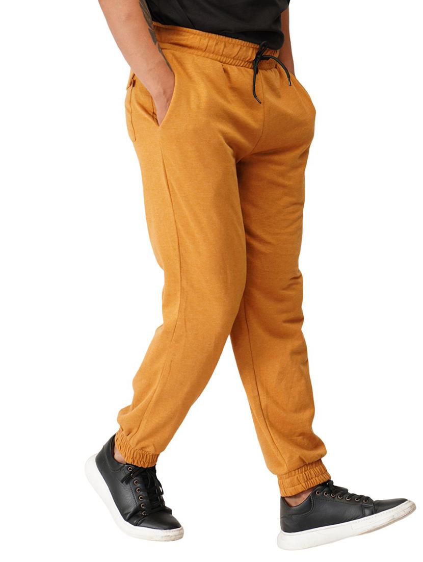 orange solid regular fit jogger - 19980054 - Standard Image - 2