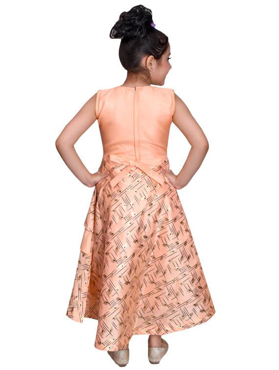 pink embellished silk blend frock - 19980255 - Standard Image - 2