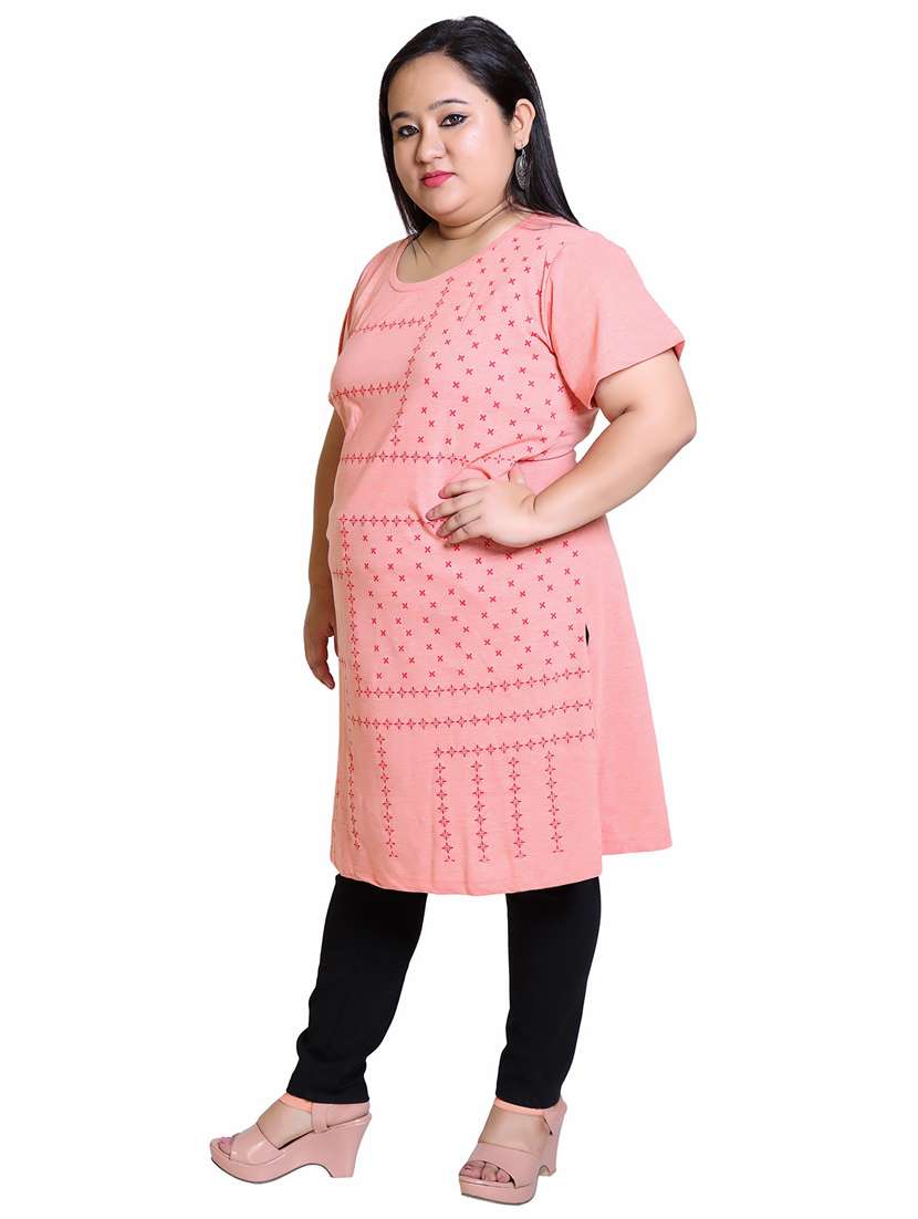 women's front print round neck t-shirt - 19981099 -  Standard Image - 2