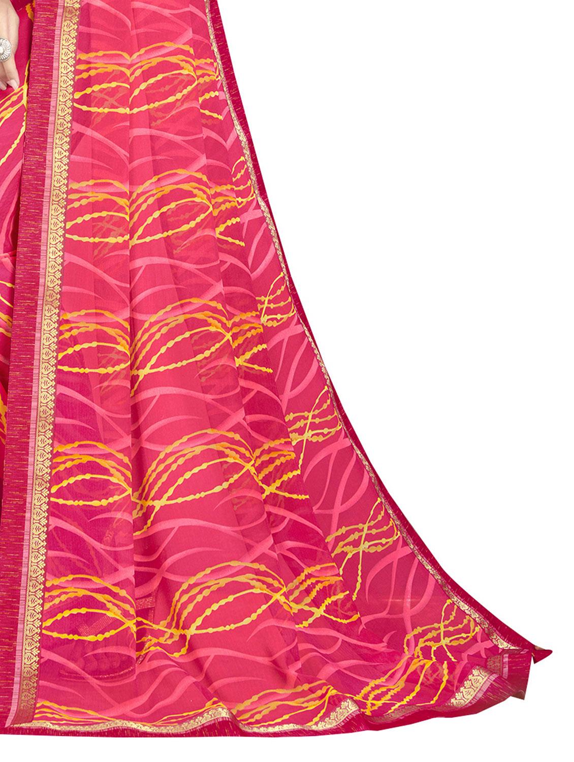 printed saree with blouse piece - 19983260 - Standard Image - 2