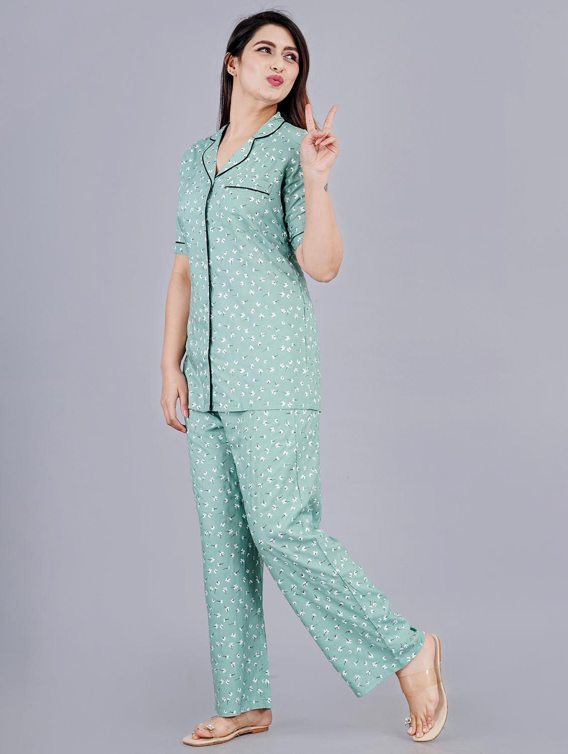 printed pyjama set nightwear set - 19983290 - Standard Image - 2