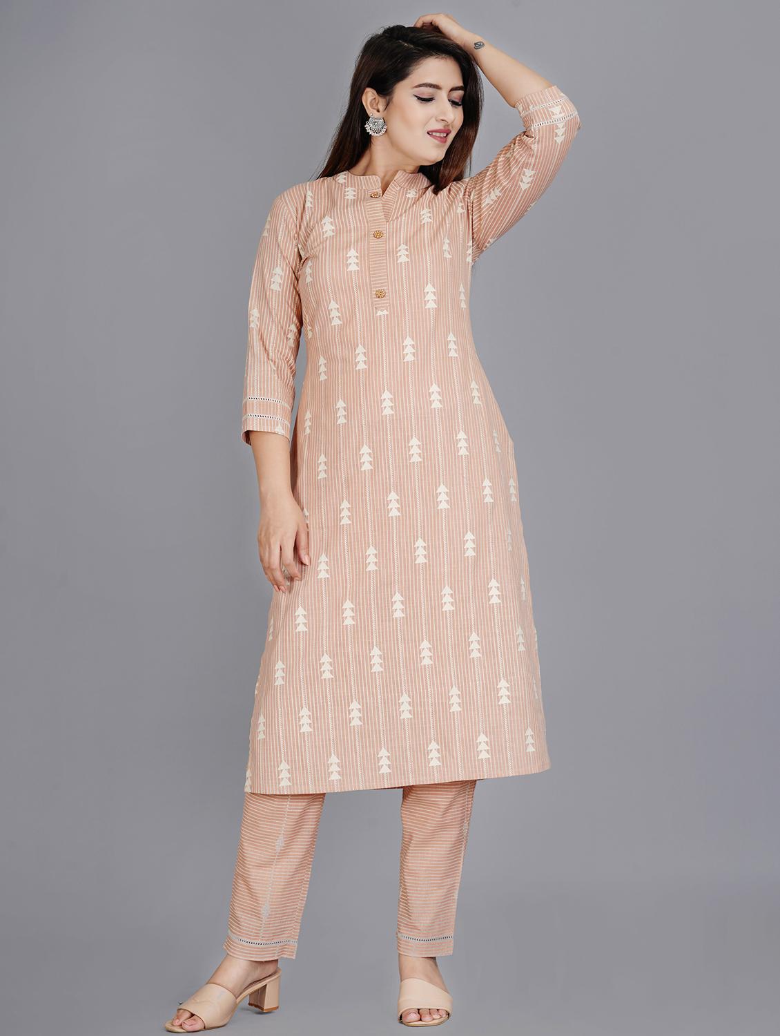 printed kurta pant set - 19983301 - Standard Image - 2