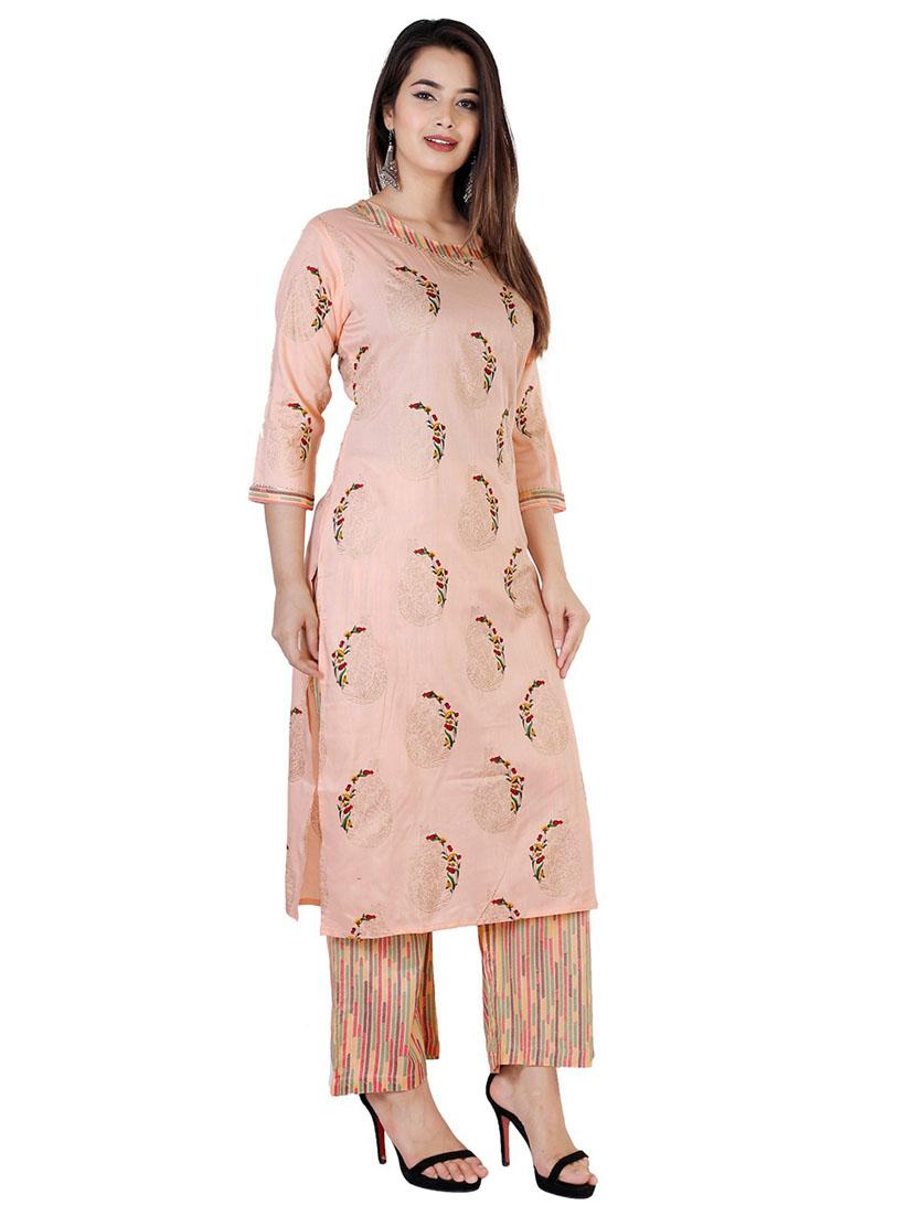 printed kurta palazzo set - 19983313 - Standard Image - 2