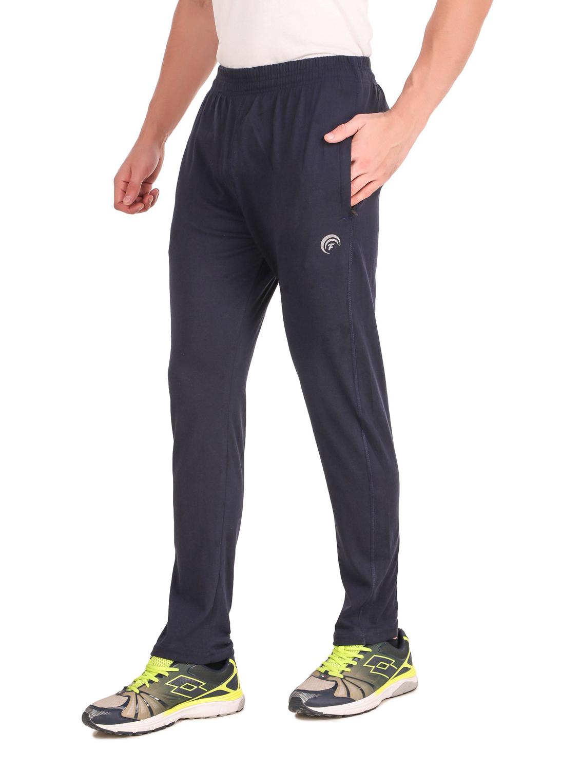 mid rise solid full length track pant - 19984573 - Standard Image - 2