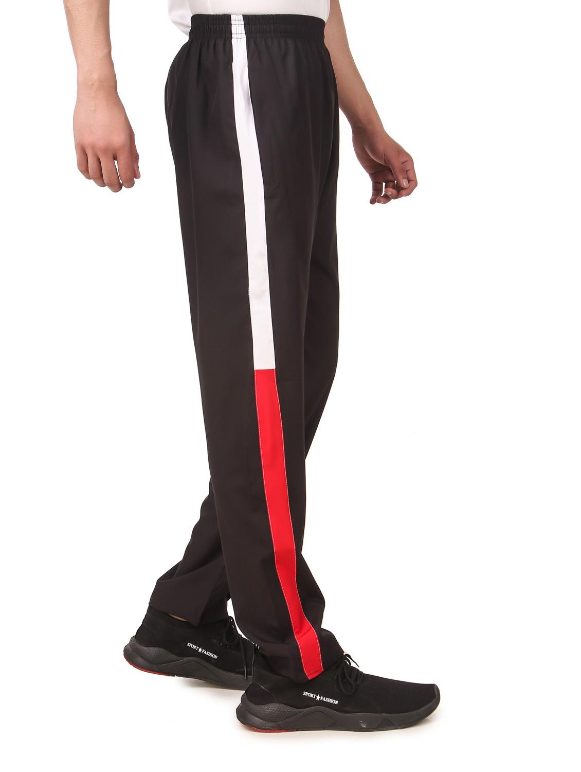 mid rise solid full length track pant - 19984597 - Standard Image - 2