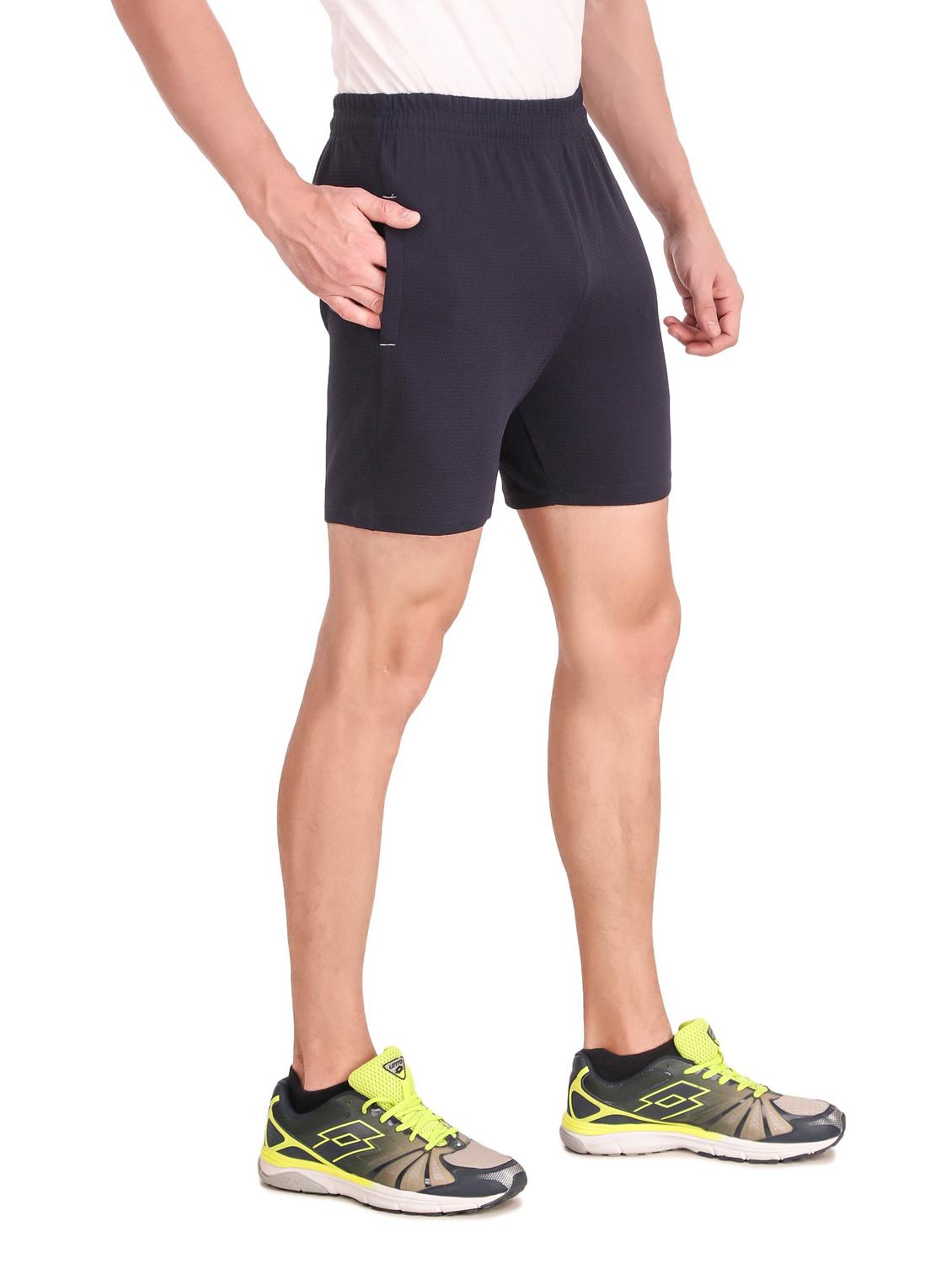 men's solid mid rise shorts - 19984634 - Standard Image - 2