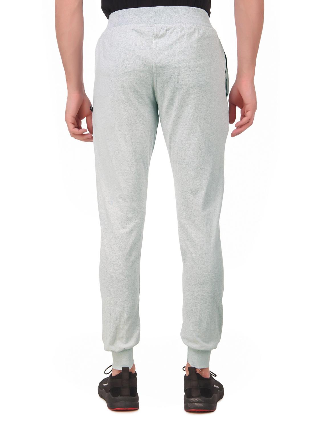 grey cotton full length track pant - 19984719 - Standard Image - 2