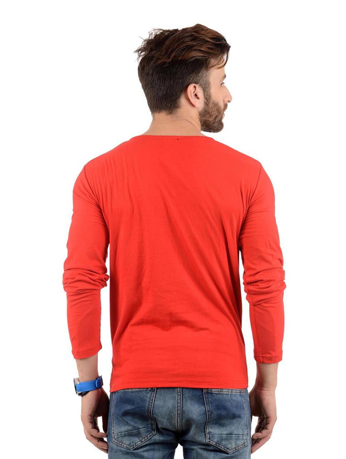 red solid regular t-shirt - 19984804 - Standard Image - 2