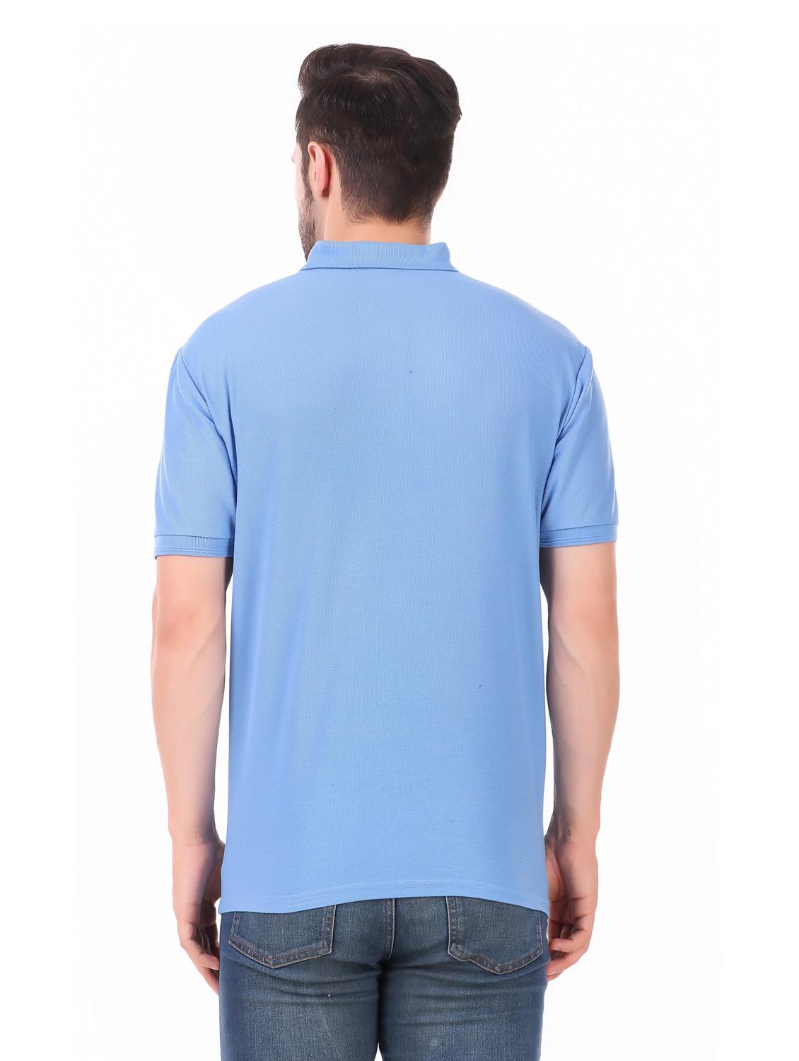 mens solid polo t-shirt - 19984814 - Standard Image - 2
