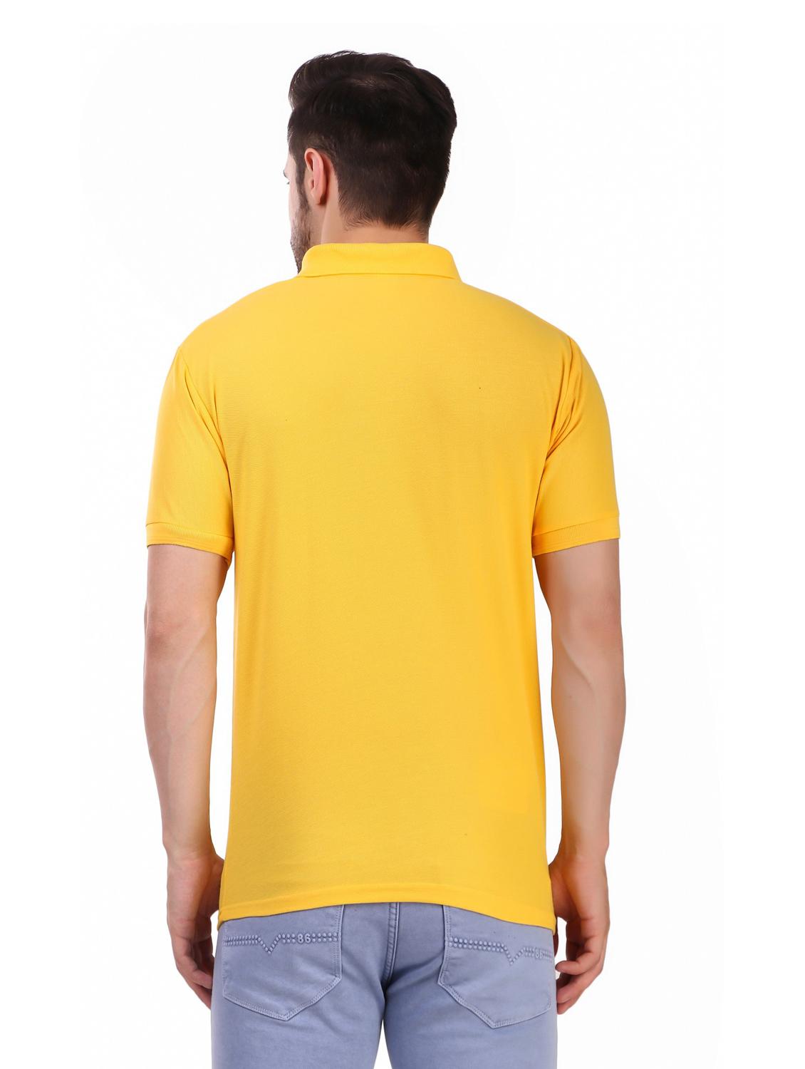 mens solid polo t-shirt - 19984819 - Standard Image - 2