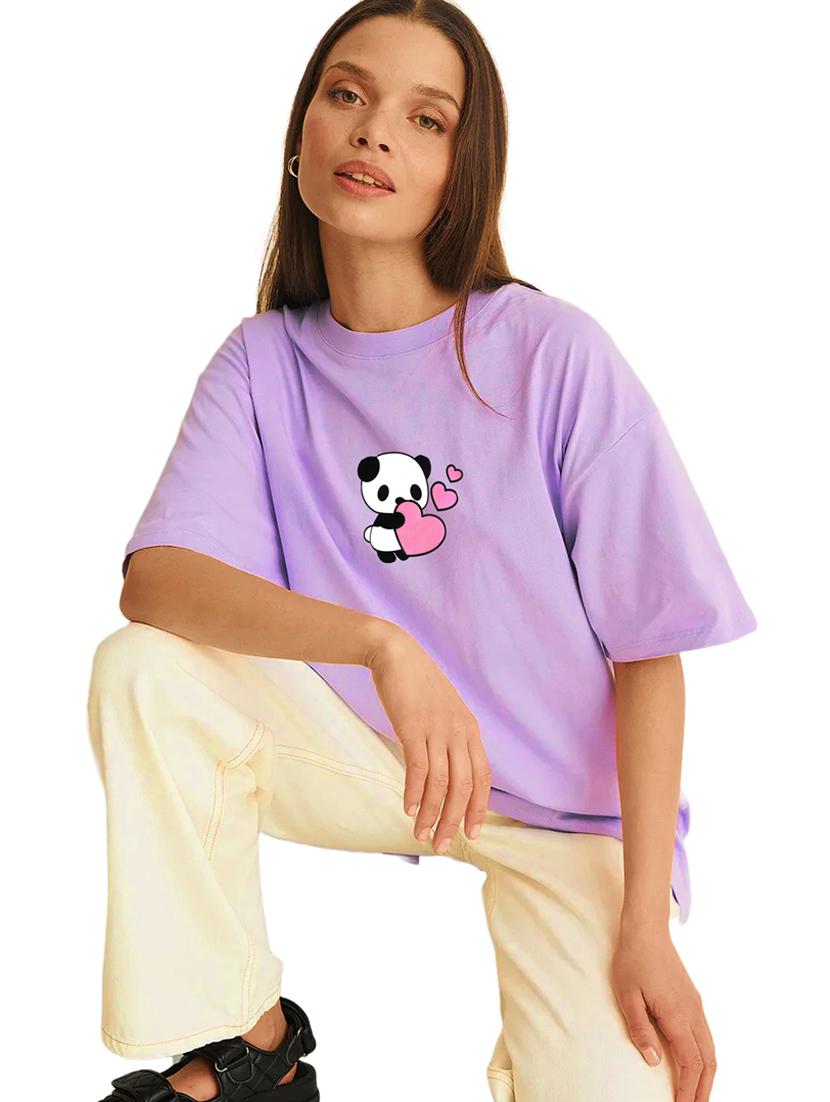 purple cotton regular tshirt - 19985006 - Standard Image - 2