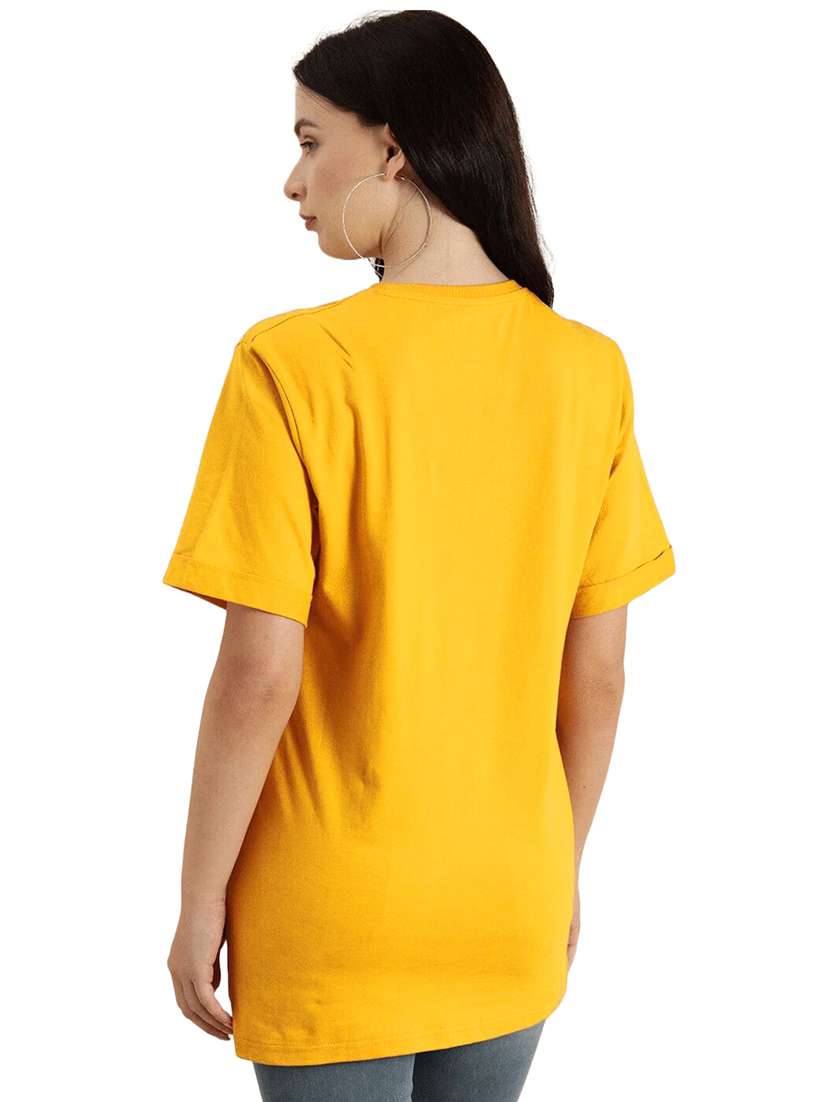 yellow cotton regular tshirt - 19985078 -  Standard Image - 2