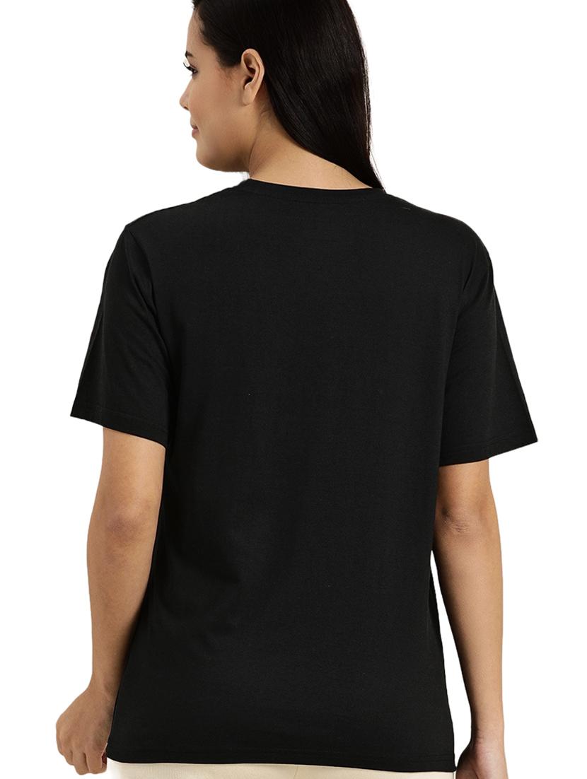 black cotton regular tshirt - 19985108 - Standard Image - 2