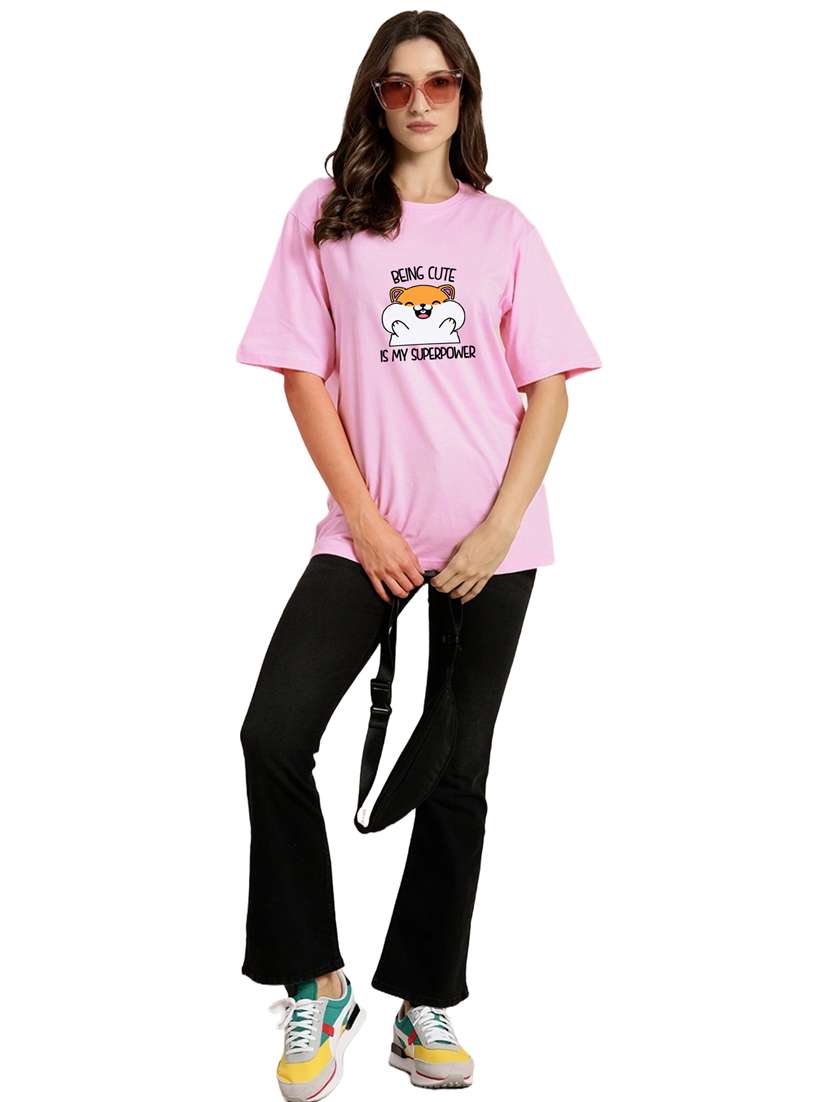 pink cotton regular tshirt - 19985120 -  Standard Image - 2