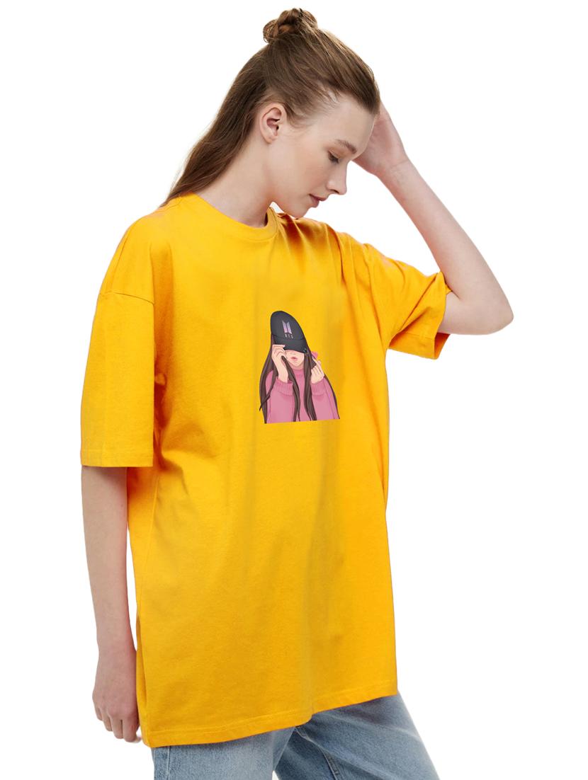 yellow cotton regular tshirt - 19985134 - Standard Image - 2