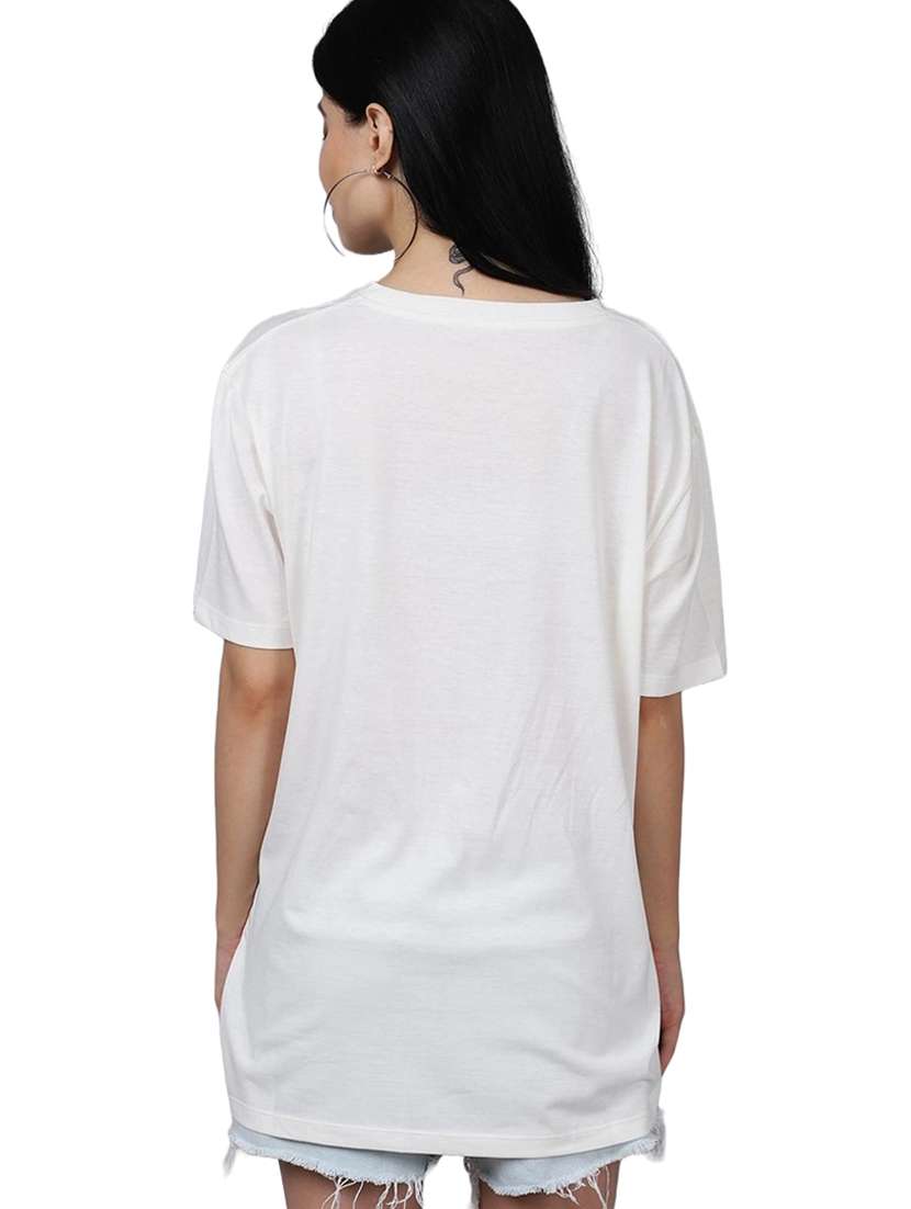 white cotton regular tshirt - 19985135 - Standard Image - 2