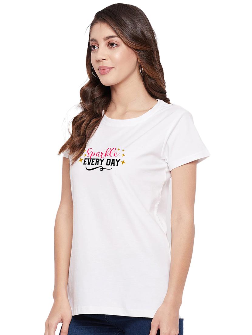 white cotton regular tshirt - 19985145 - Standard Image - 2