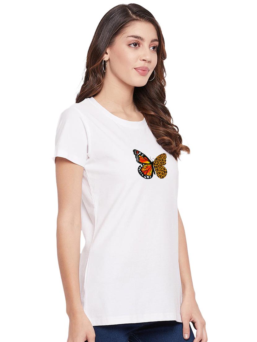 white cotton regular tshirt - 19985148 - Standard Image - 2