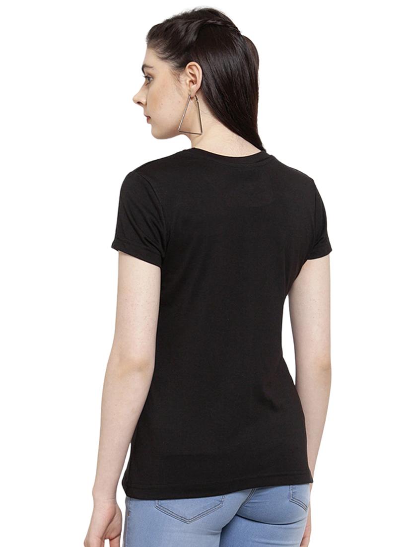 black cotton regular tshirt - 19985160 - Standard Image - 2