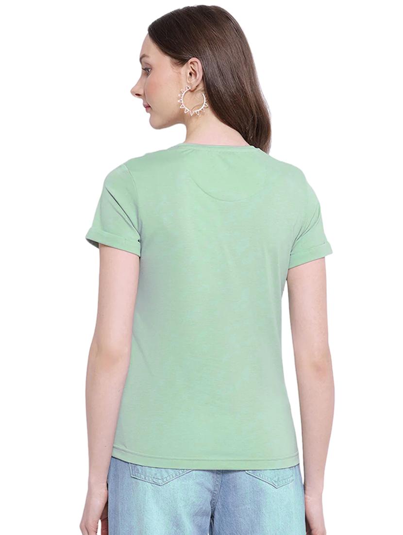 green cotton regular tshirt - 19985212 - Standard Image - 2