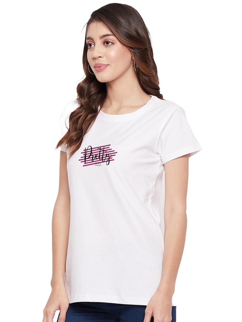 white cotton regular tshirt - 19985216 - Standard Image - 2