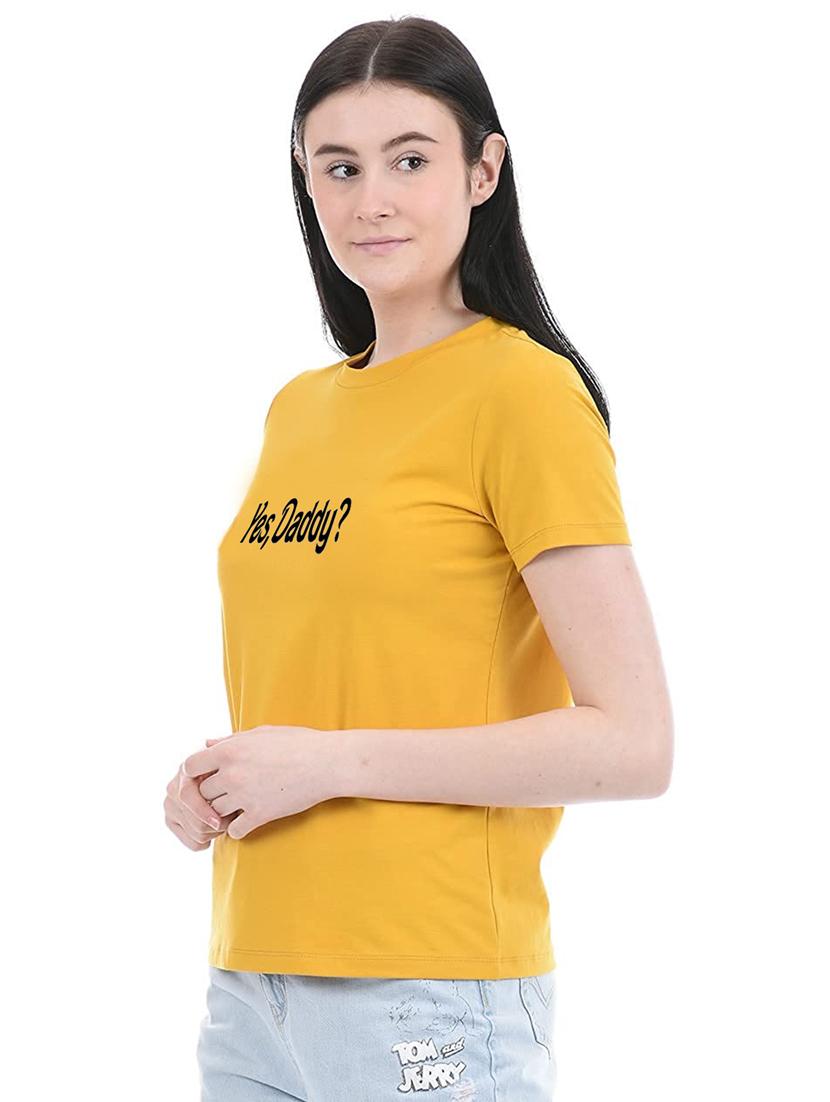 yellow cotton regular tshirt - 19985221 - Standard Image - 2
