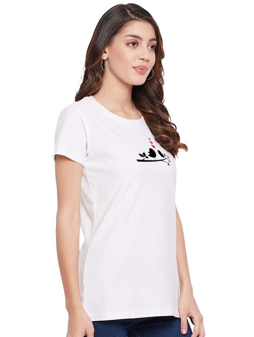 white cotton regular tshirt - 19985241 - Standard Image - 2