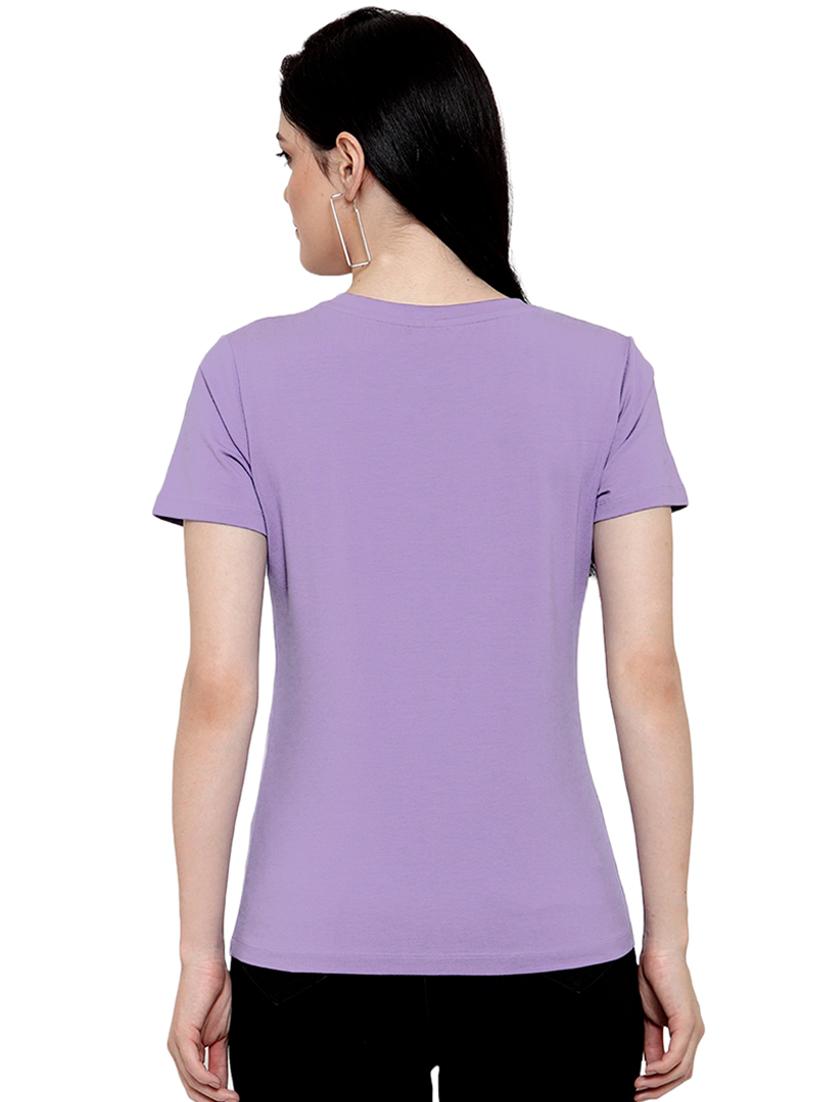 purple cotton regular tshirt - 19985246 - Standard Image - 2