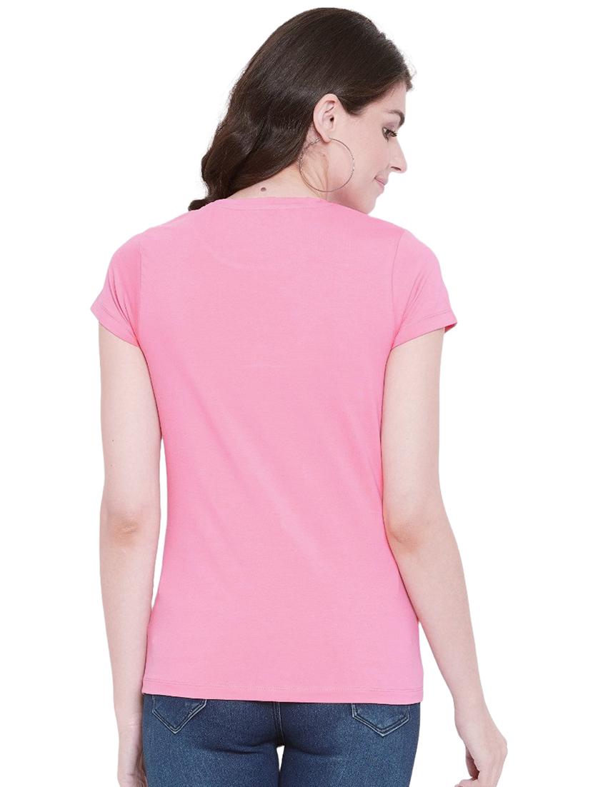 pink cotton regular tshirt - 19985248 - Standard Image - 2