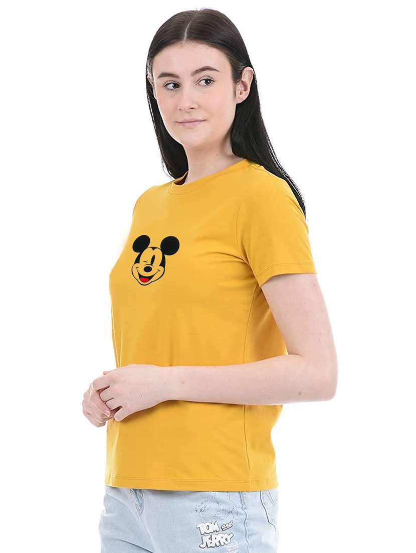 yellow cotton regular tshirt - 19985290 -  Standard Image - 2