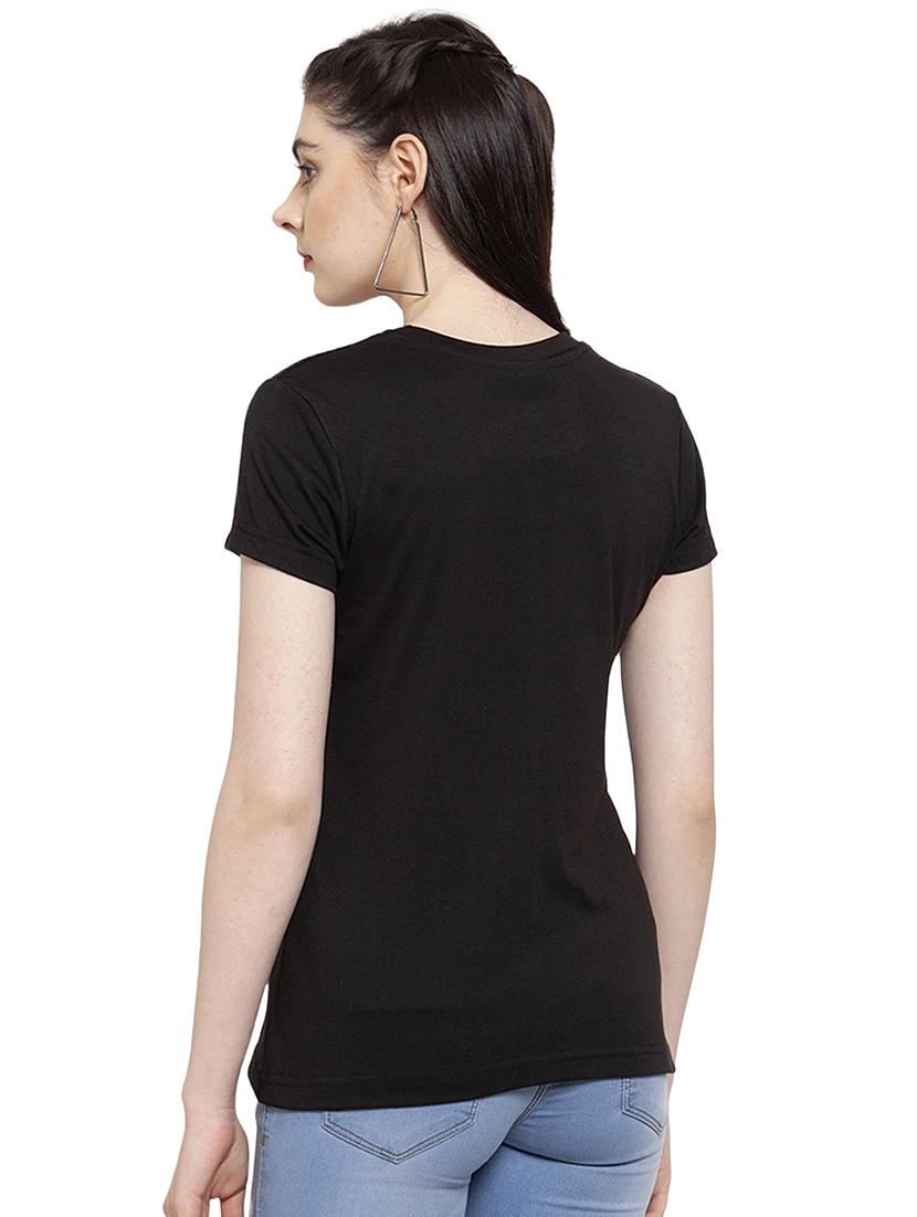 black cotton regular tshirt - 19985317 - Standard Image - 2