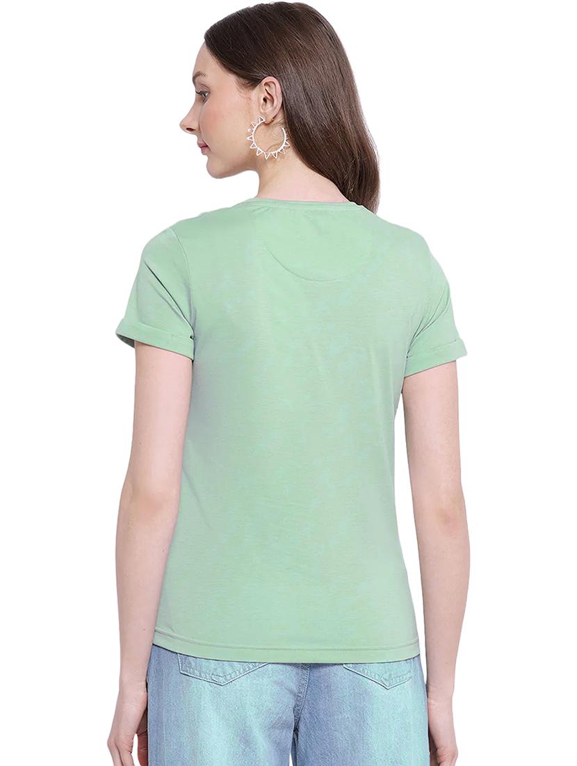 green cotton regular tshirt - 19985330 - Standard Image - 2