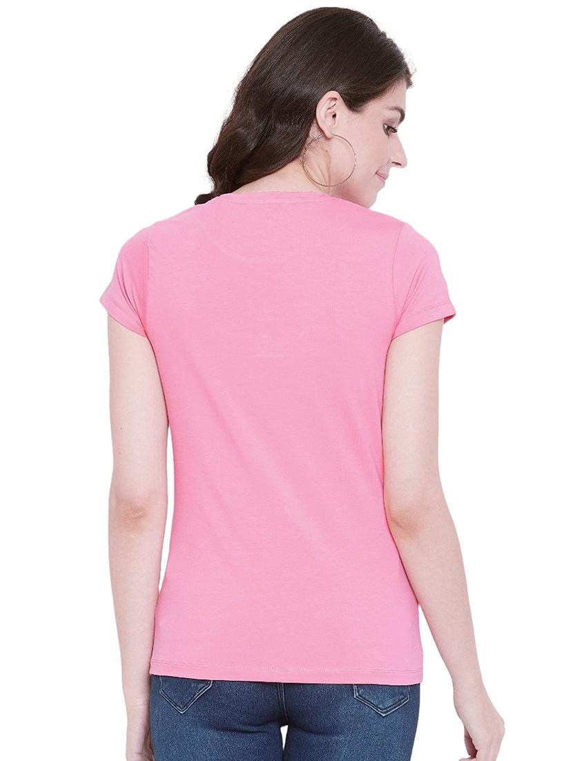 pink cotton regular tshirt - 19985335 - Standard Image - 2