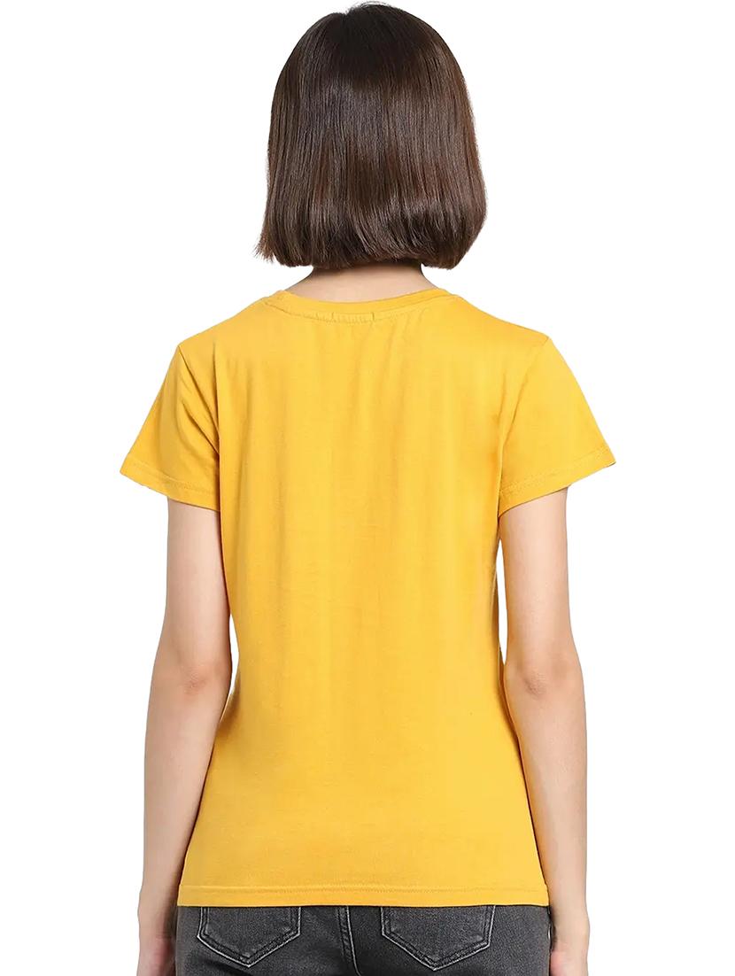 yellow cotton regular tshirt - 19985356 - Standard Image - 2