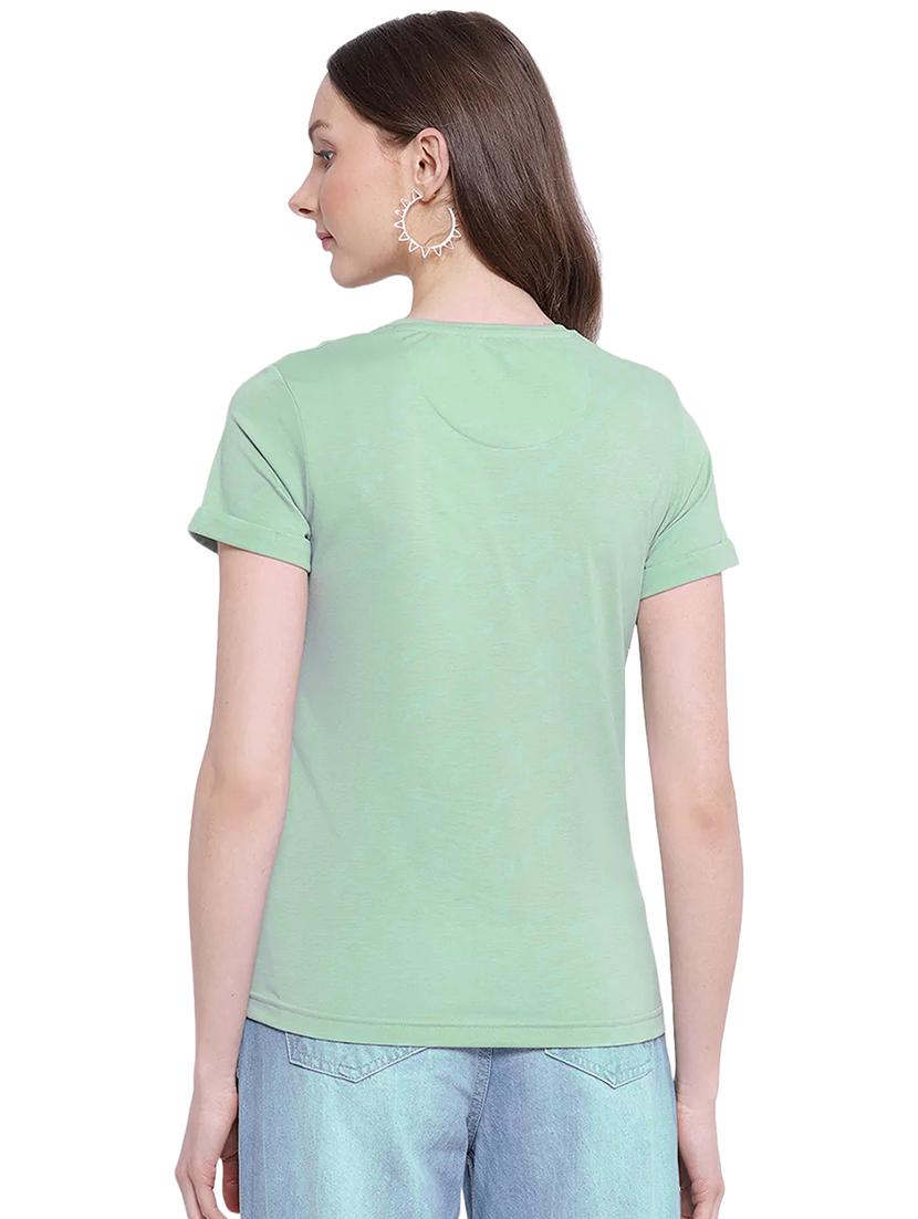 green cotton regular tshirt - 19985368 - Standard Image - 2