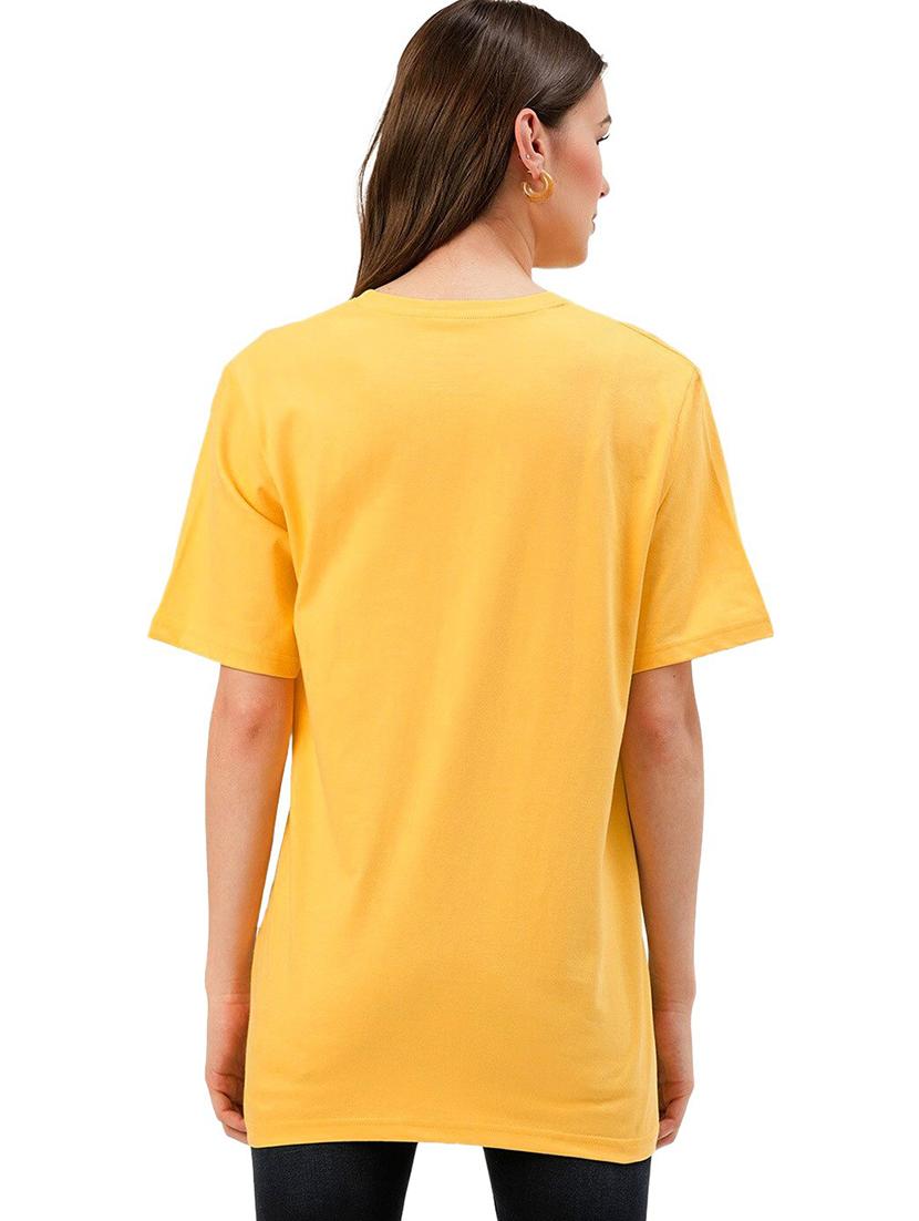 yellow cotton regular tshirt - 19985391 - Standard Image - 2