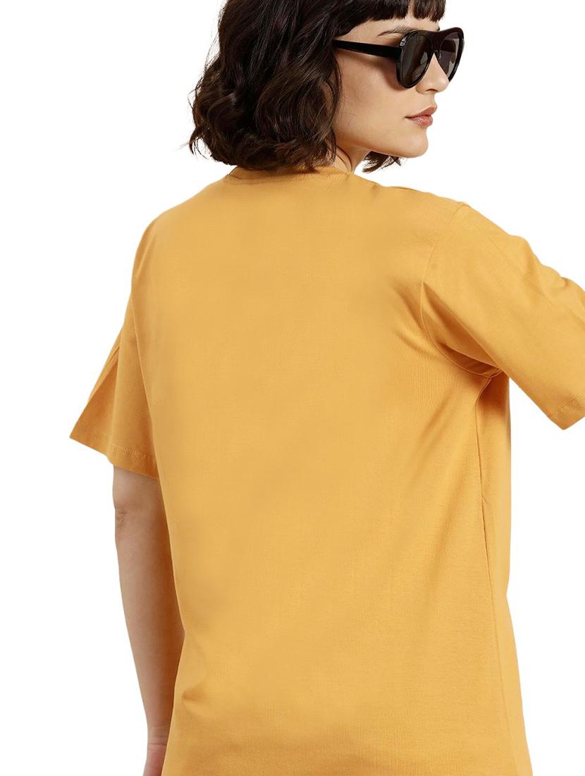 yellow cotton regular tshirt - 19985400 - Standard Image - 2