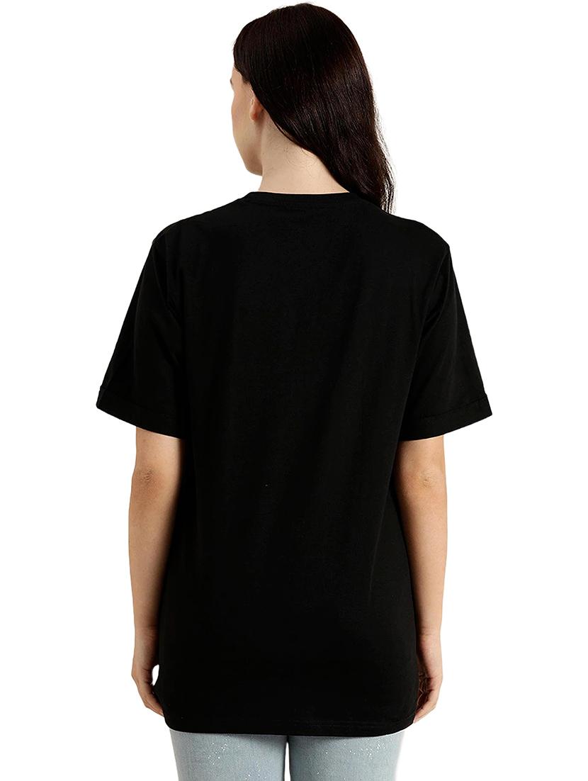 black cotton regular tshirt - 19985426 - Standard Image - 2