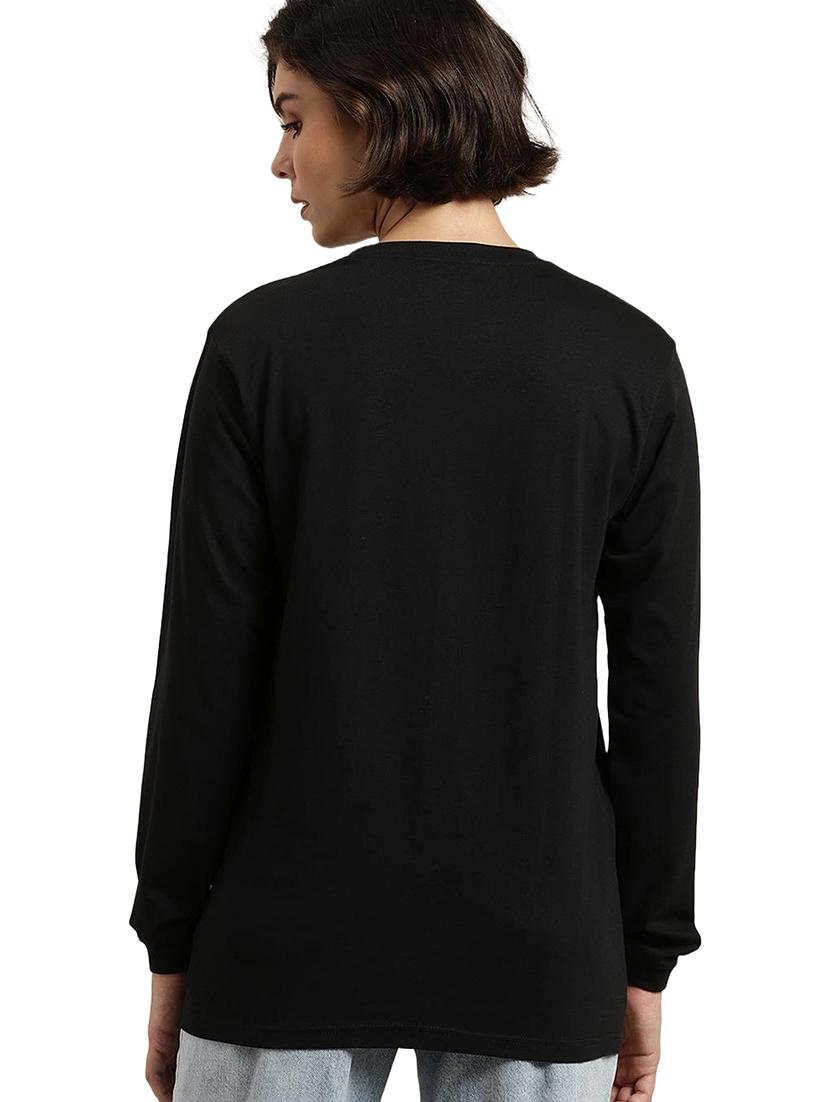 black cotton regular tshirt - 19985428 - Standard Image - 2
