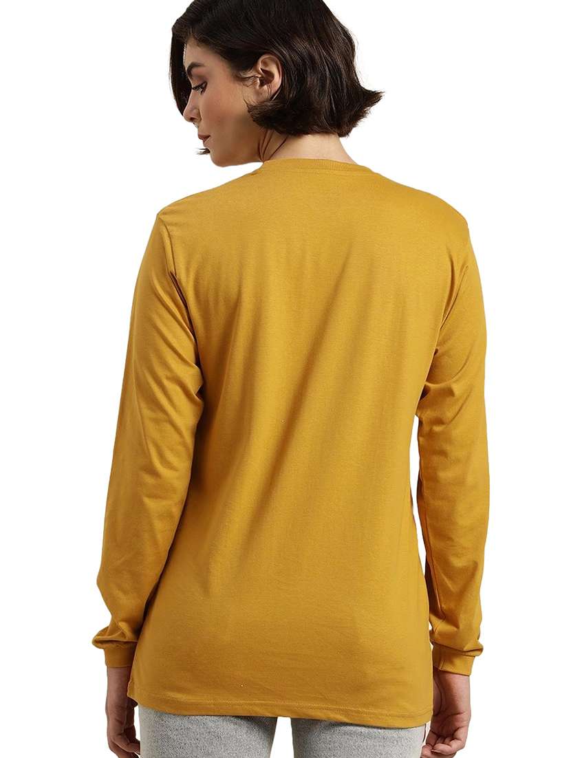 yellow cotton regular tshirt - 19985474 -  Standard Image - 2