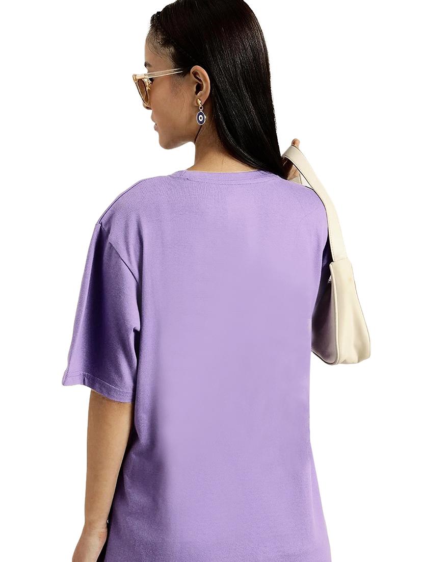 purple cotton regular tshirt - 19985490 - Standard Image - 2