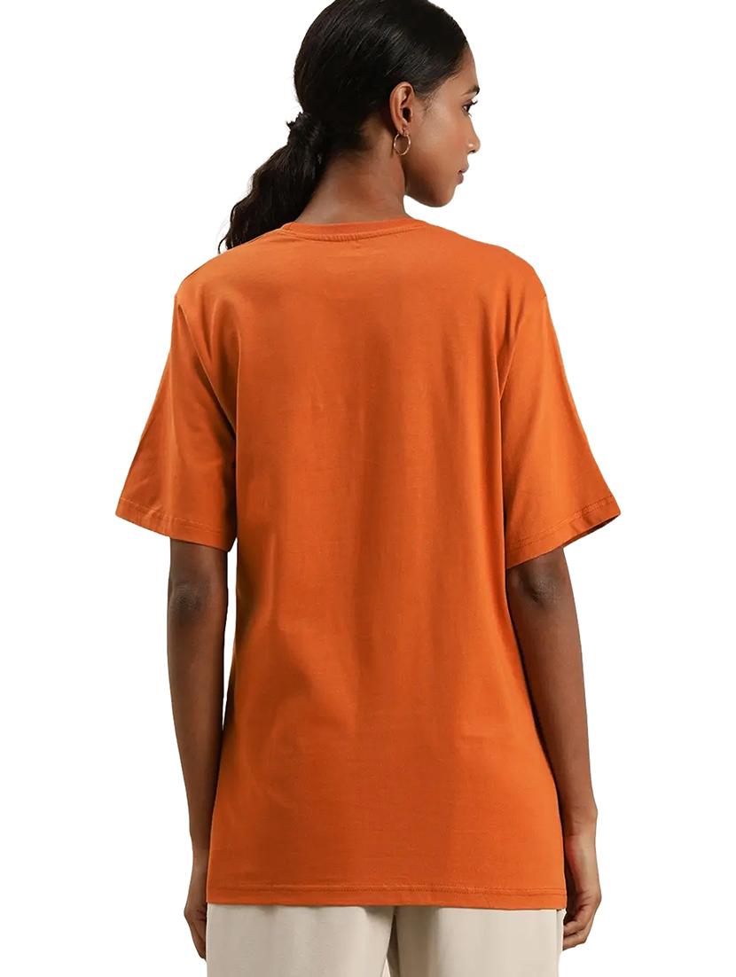 brown cotton regular tshirt - 19985528 - Standard Image - 2