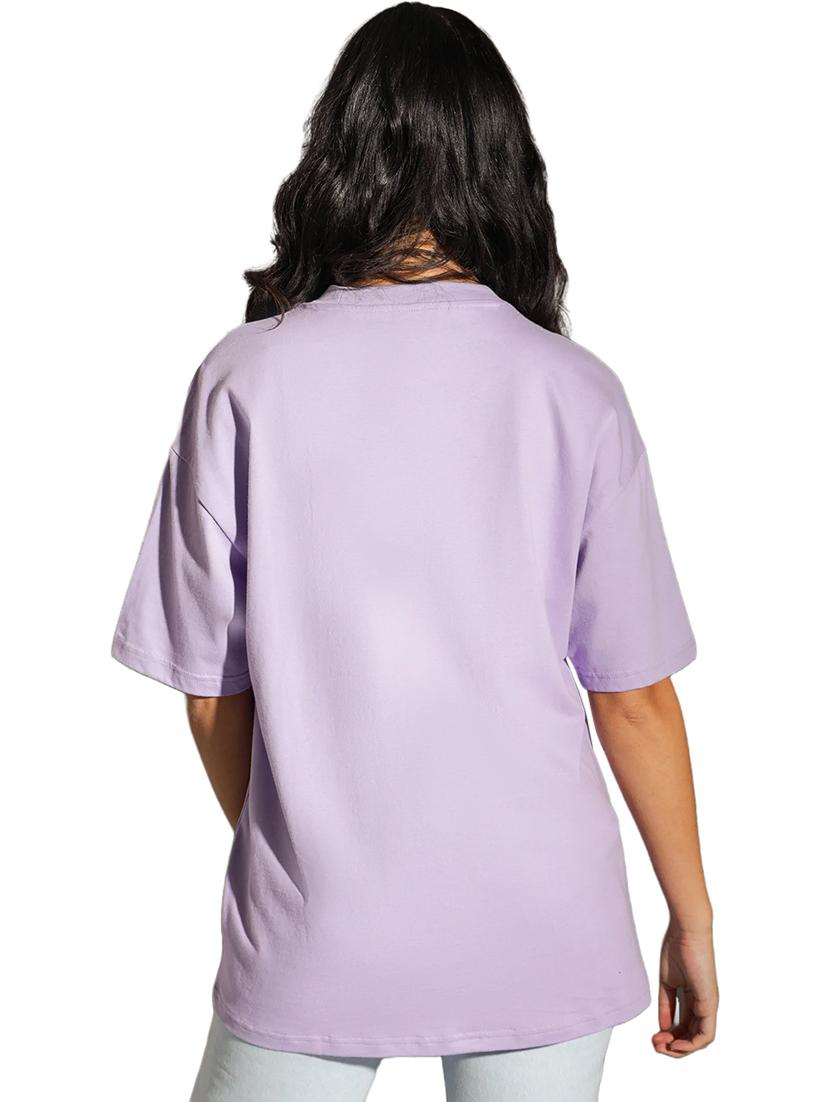 purple cotton oversized tshirt - 19985599 - Standard Image - 2