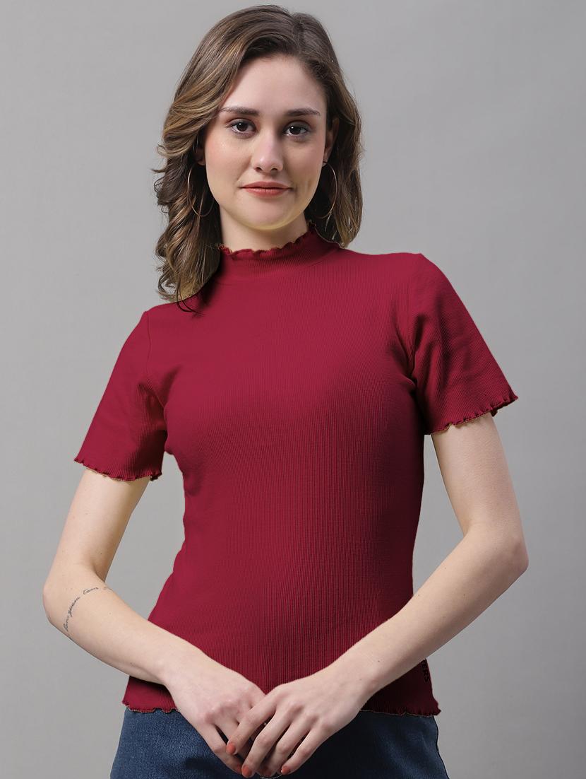 women's straight high neck top - 19986053 -  Zoom Image - 0