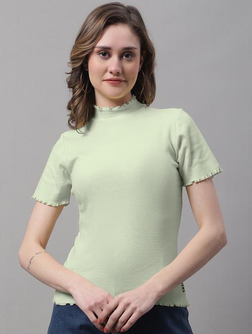women's straight mock neck top - 19986060 - Standard Image - 0