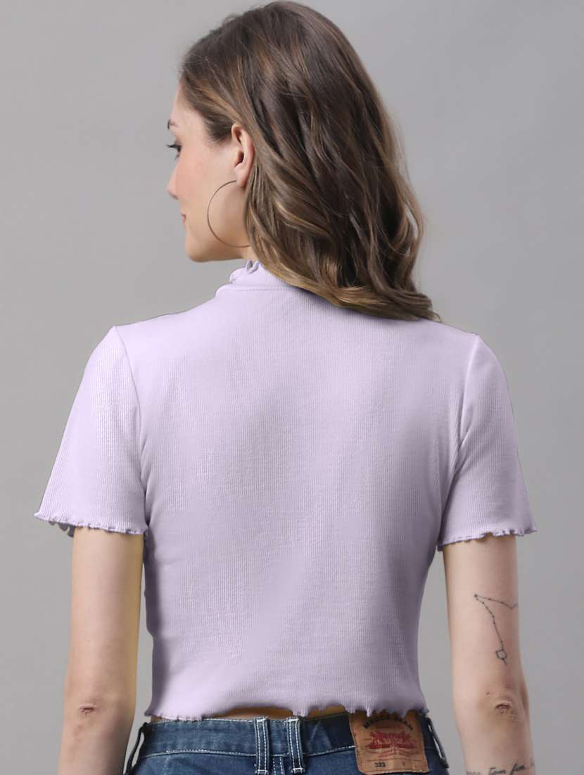 women's crop mock neck top - 19986089 -  Standard Image - 2