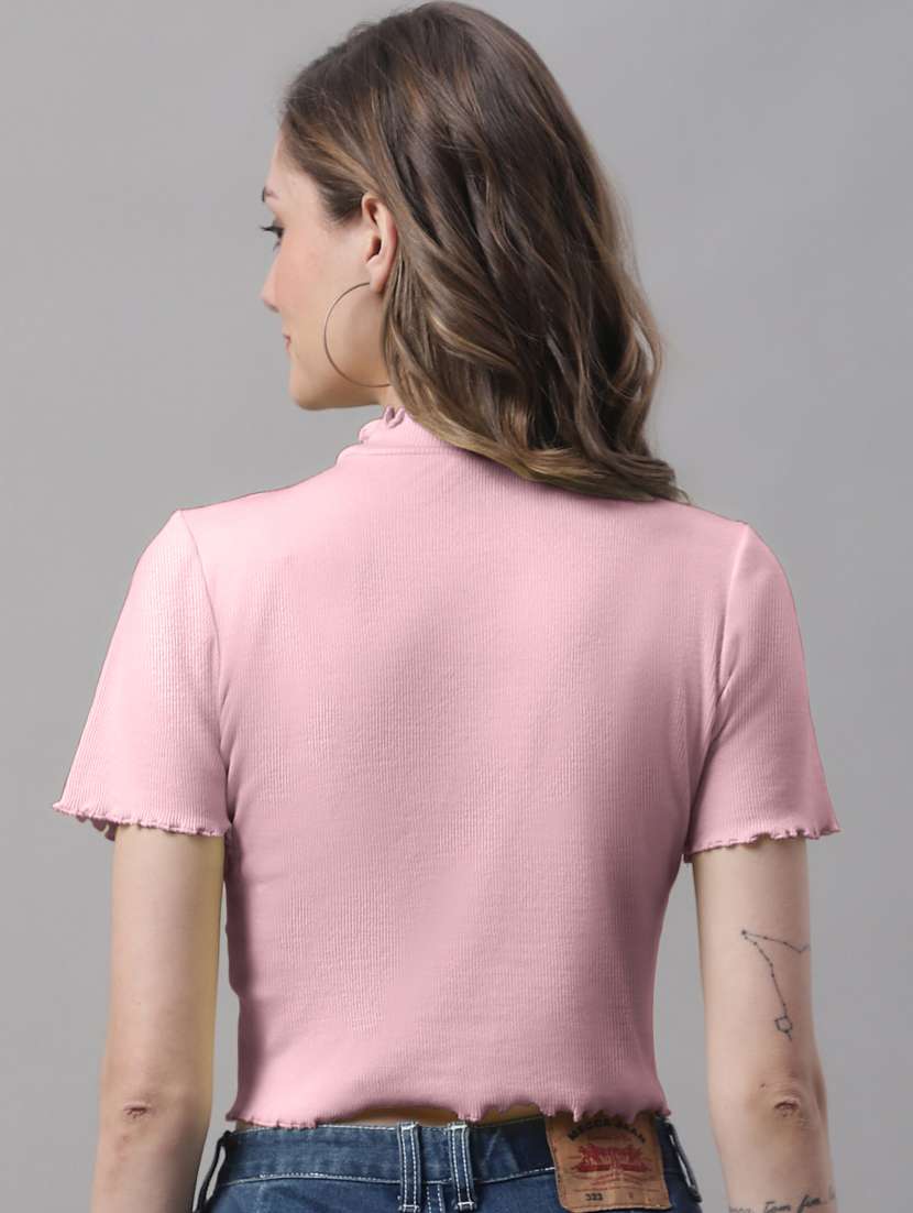 women's crop mock neck top - 19986094 -  Standard Image - 2