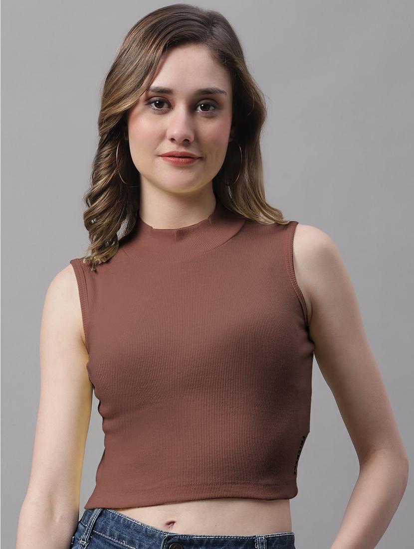 women's crop turtle neck top - 19986113 - Zoom Image - 0